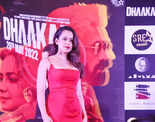 Kangana Ranaut stuns in a red midi dress as she launches the second trailer of Dhaakad