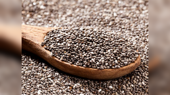 Chia seeds in detox water