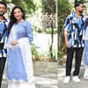 Article image for: Gauahar Khan and <i class="tbold">zaid darbar</i> get clicked in Mumbai