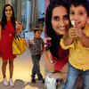 Vineeta Singh attends the party with her sons