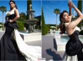 Cannes 2022: Tamannaah Bhatia makes a statement in dramatic black and white ball gown for red carpet, see pictures