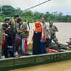 Army personnel carrying out rescue operation in Assam