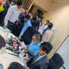 Minister for Primary and secondary education BC Nagesh has arrived at the venue