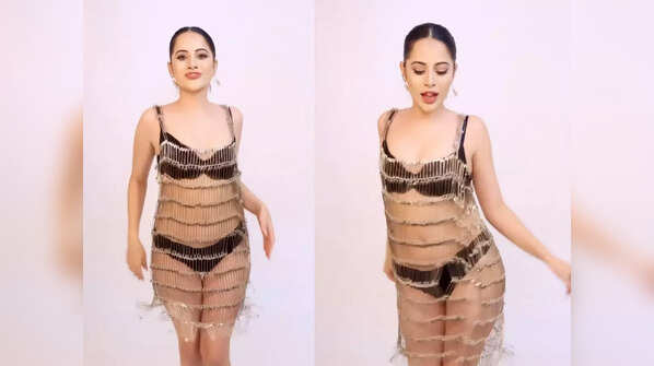 Shaking a leg in a safety pin dress