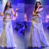 Applique lehenga