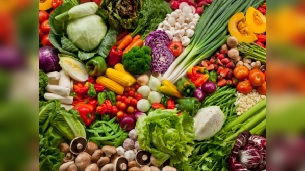 Fill half of the plate with seasonal vegetables