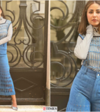 Hina Khan bids adieu to Cannes 2022 in quirky denim outfit, pictures leave fans impressed!