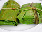 ​Steamed Fish in banana leaves