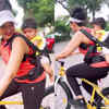 Charu Asopa gets trolled for cycling video with daughter without wearing helmet