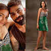 green emerald velvet dress Anushka Sharma in Lilly Mini Dress – Designer Mini Dress main image 0