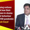 Article image for: Developing nations should bow their heads down in shame for their behaviour during COVID: <i class="tbold">piyush goyal</i>