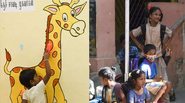 Pics of school reopening in Tamil Nadu