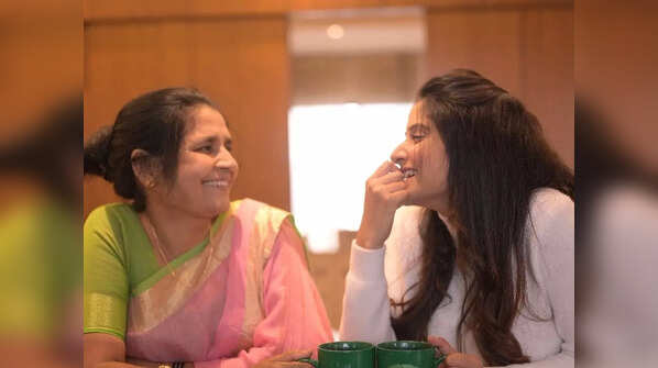 With mommy
