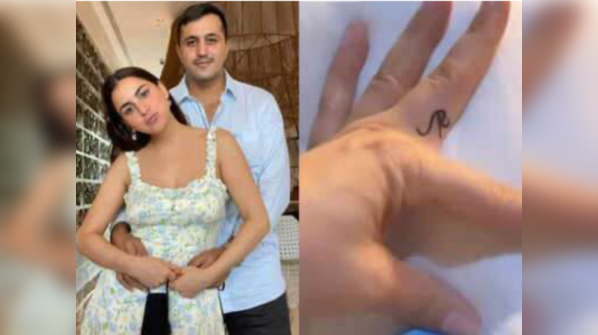 Kundali fame Shraddha Arya gets her husband Rahul Nagal’s initials tattooed