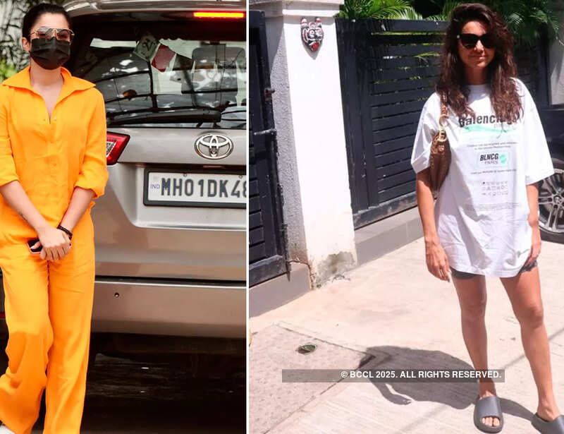 #ETimesSnapped: From Rashmika Mandanna to Shibani Dandekar, paparazzi pictures of your favourite celebs