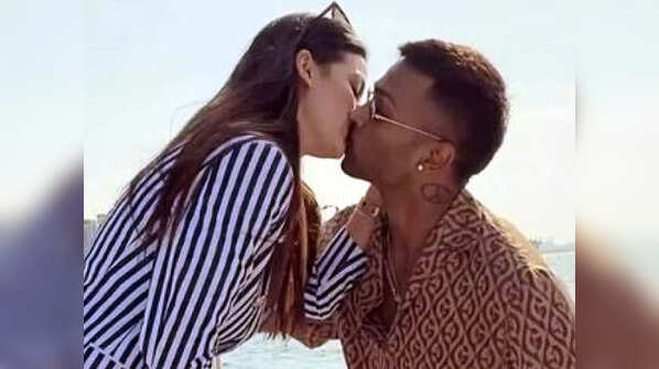 Natasa Stankovic and Hardik Pandya