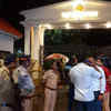 Visuals from outside the Raj Bhavan, Mumbai.