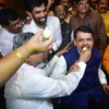 Article image for: Maharashtra crisis: BJP leaders cheer slogans in favour of party leader Devendra Fadnavis at legislative meeting in Mumbai