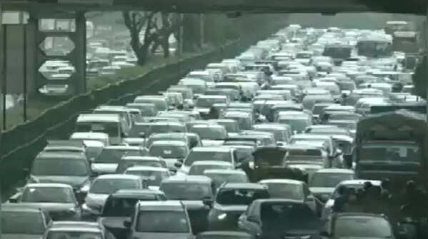 Delhi-NCR rain: Photos of waterlogged areas, traffic snarls