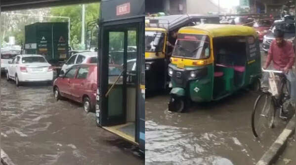 Heavy rain in Gurugram