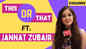 Jannat Zubair plays 'This or That' with ETimes TV