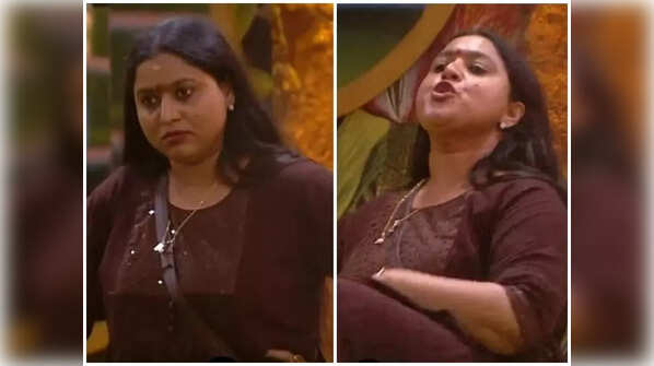 Lakshmi 'spitting on' Vinay and her pose