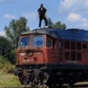Train stunt