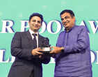 Nitin Gadkari presents the 2021 AIMA Managing India Awards in multiple categories