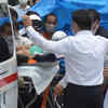 Shinzo Abe, 67, was rushed to hospital after he collapsed at 11.30am (local time) during a campaign speech in the western Japanese city of Nara.