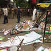 Heavy police deployment outside AIADMK headquarters after clashes between supporters of EPS and OPS.