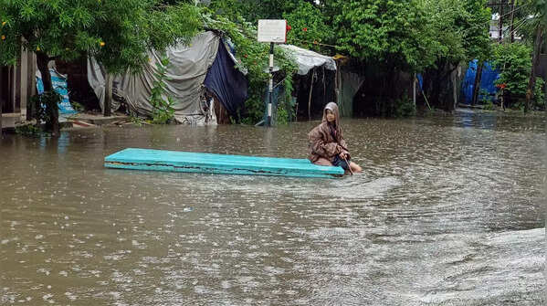 Gujarat rain: Photos of waterlogged streets, submerged vehicles