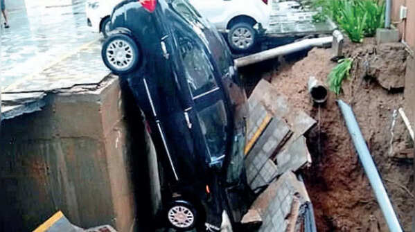 Gujarat rain: Photos of waterlogged streets, submerged vehicles