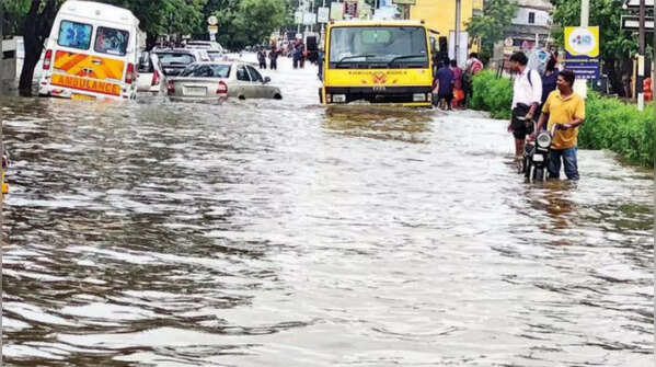 Gujarat rain: Photos of waterlogged streets, submerged vehicles