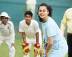 Team Shabaash Mithu promotes their film at Taapsee Pannu’s alma mater