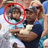 Checking on the injured fan