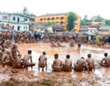 Revellers have a muddy celebration this Chikal Kalo