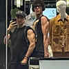 Flexing their muscles