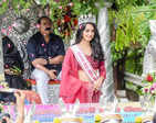 Femina Miss India World 2022 Sini Shetty's homecoming ceremony