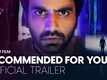 'Recommended For You' Trailer: Ayush Mehra starrer 'Recommended For You' Official Trailer
