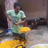 Sweets being prepared in Rairangpur-Murmu