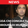 Article image for: Goa CM <i class="tbold">pramod sawant</i> congratulates President-elect Droupadi Murmu