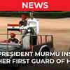 Article image for: <i class="tbold">president droupadi murmu</i> inspects her first Guard of Honour