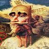 The two faces to the left