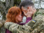 Ukraine war: These images show the emotional farewells as loved ones depart for frontlines
