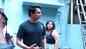 B-Town hunk Sonu Sood looks handsome in a printed deep blue T-shirt