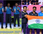 CWG 2022: Indian men's table tennis team defeats Singapore to win gold, see pictures from Birmingham
