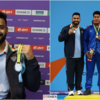 Article image for: Vikas Thakur strikes weightlifting <i class="tbold">silver medal</i> at CWG 2022, see pictures from winning moment