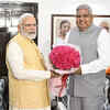 Prime Minister Narendra Modi with newly elected Vice President Jagdeep Dhankar