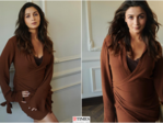 Alia Bhatt flaunts her baby bump in a chic brown wrap dress, radiates pregnancy glow in these pictures
