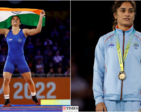 Vinesh Phogat wins hat-trick of CWG gold, pictures from the Birmingham Games surface on the internet